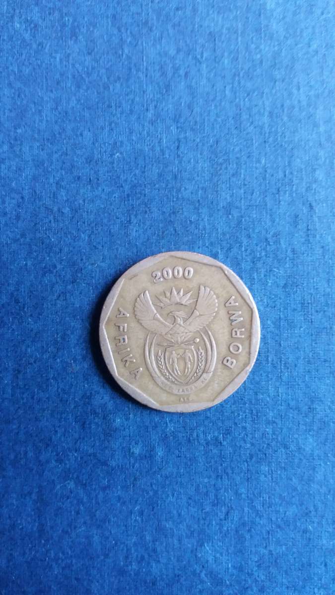 South Africa 2000 50 cent * New Coat of Arms*