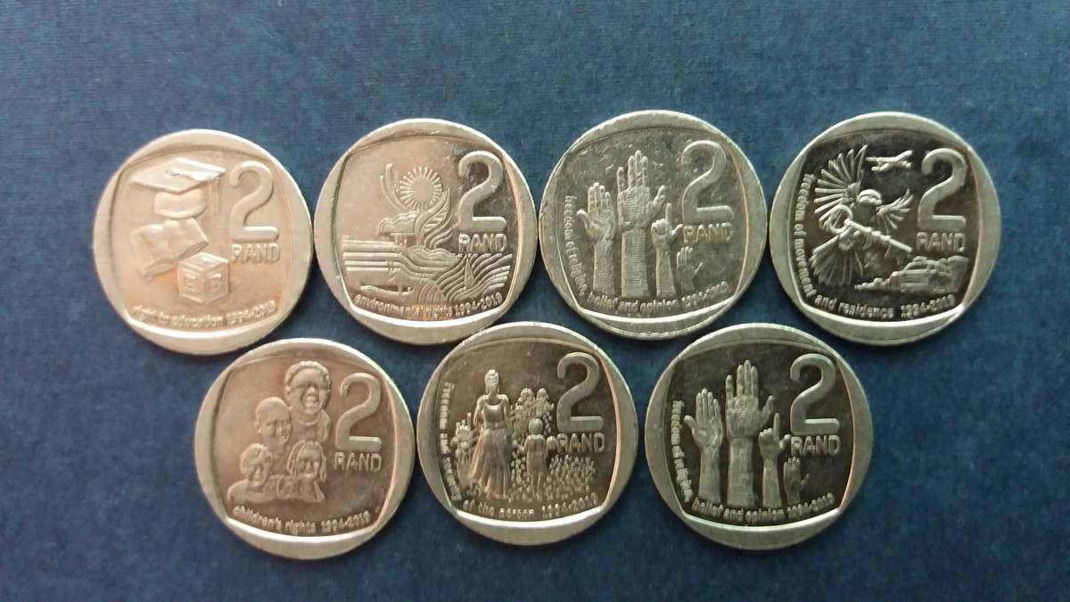 South Africa 2019/2020 R2 Rights Coins * 7 x Coins*