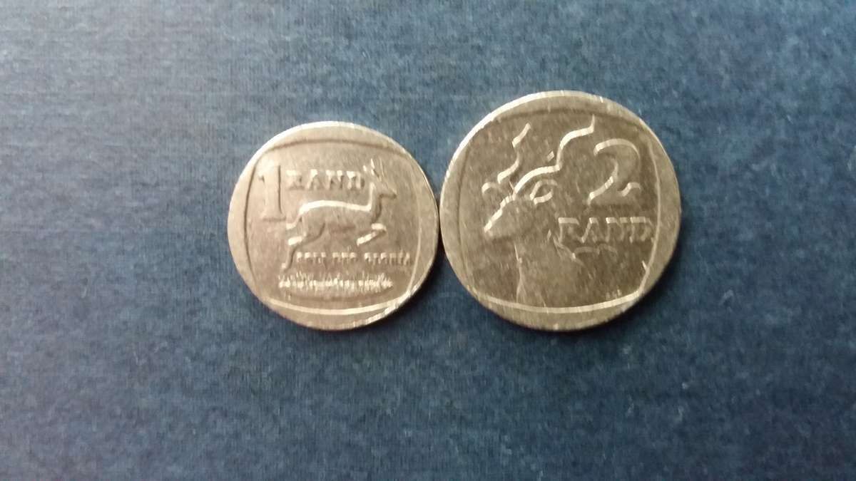South Africa 1997 R1 & R2 * R2 Mintage 1804 000 Difficult to find*