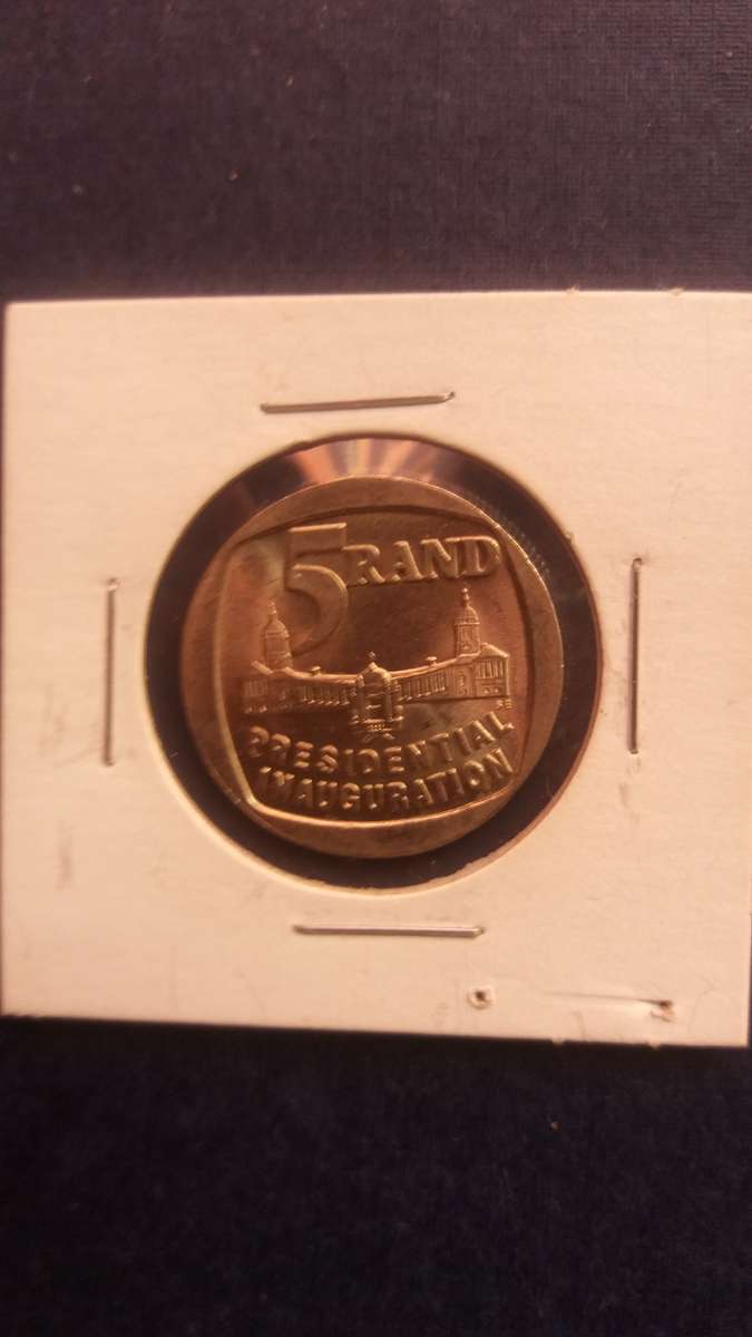 South Africa 1994 R5  * Inauguration - Mintage 10 095 000*