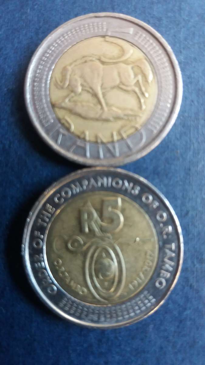 South Africa 2017 R5 Order of Companions of O.R. Tambo & Wildebeest * 2 x coins*