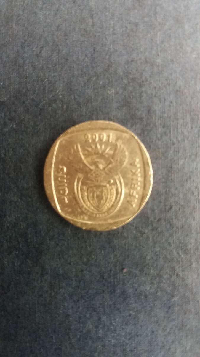 South Africa 2001 R1 *Mintage 1 196322 - Difficult to find*