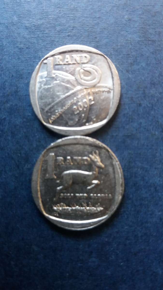 South Africa 2002 R1 - World Summit & Kudu * Difficult to find* 2 x coins