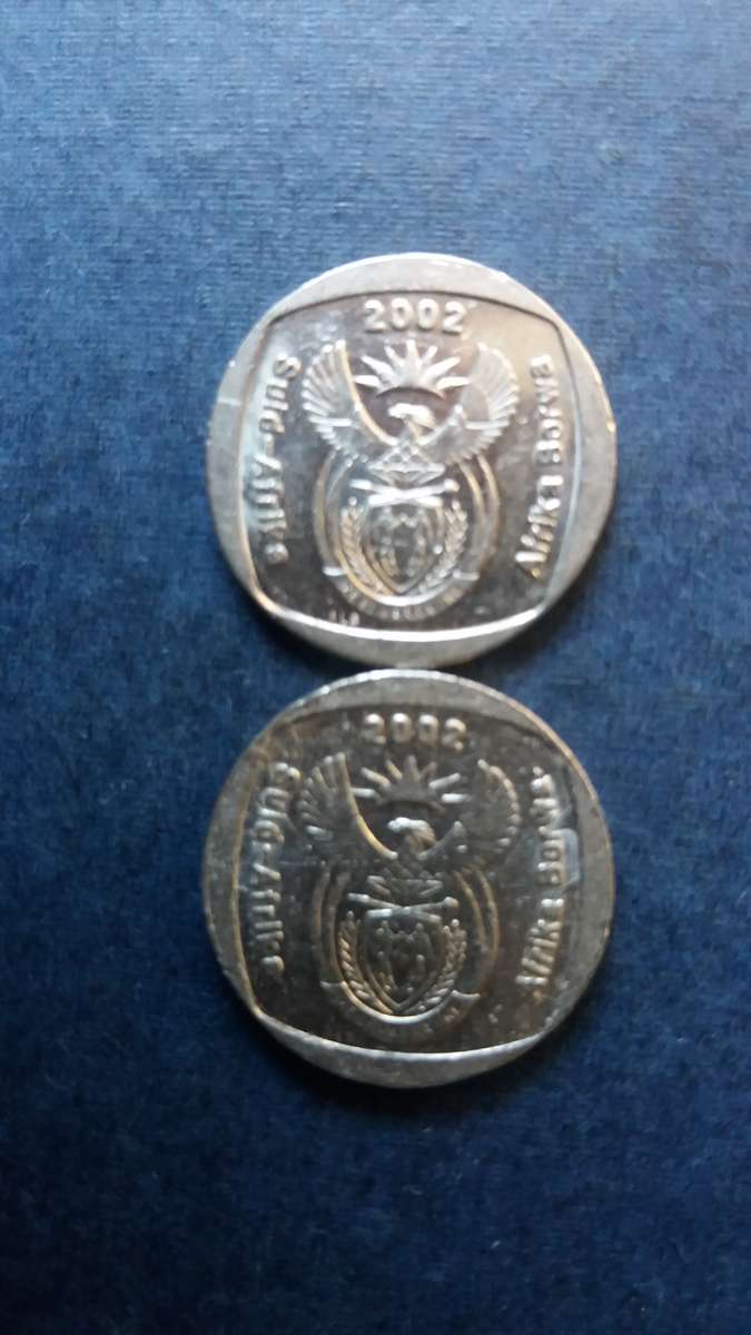South Africa 2002 R1 - World Summit & Kudu * Difficult to find* 2 x coins
