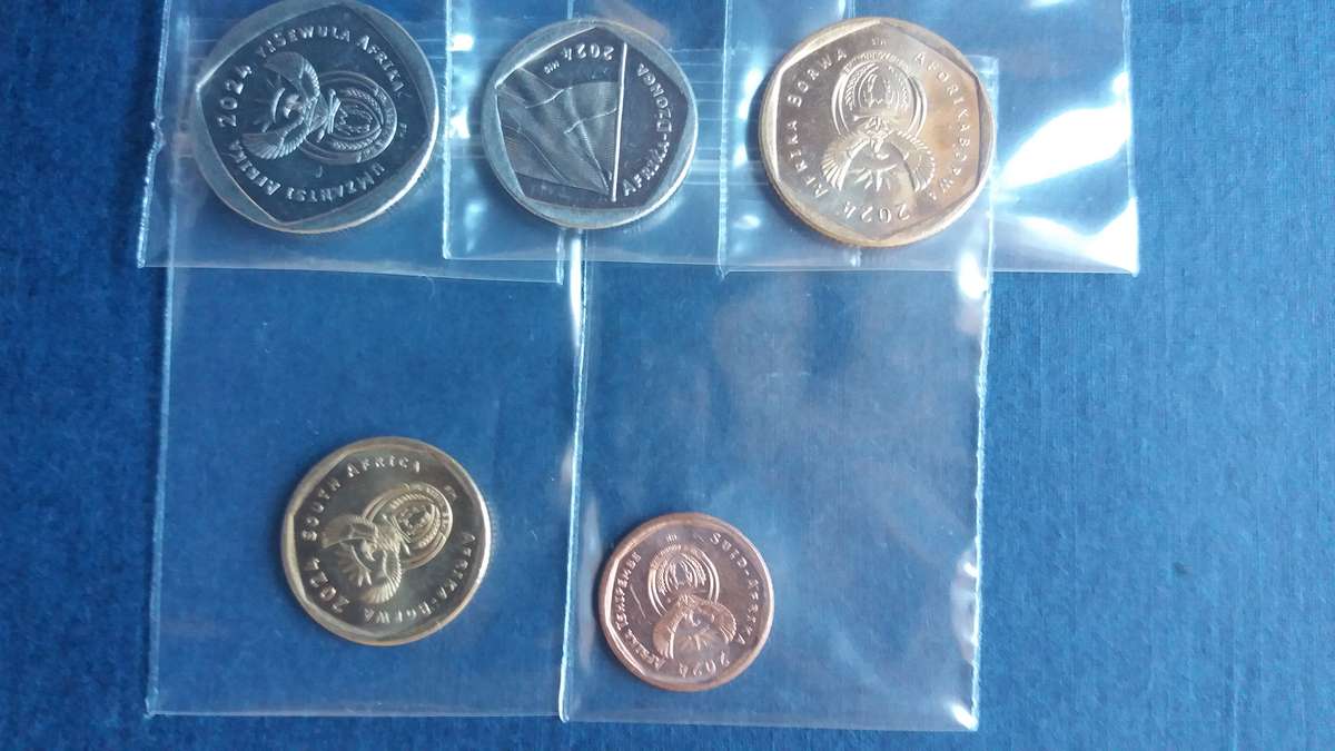 South Africa 2024 R2 , R1 , 50c , 20c & 10c *Condition AU/UNC* 4th Decimal Series