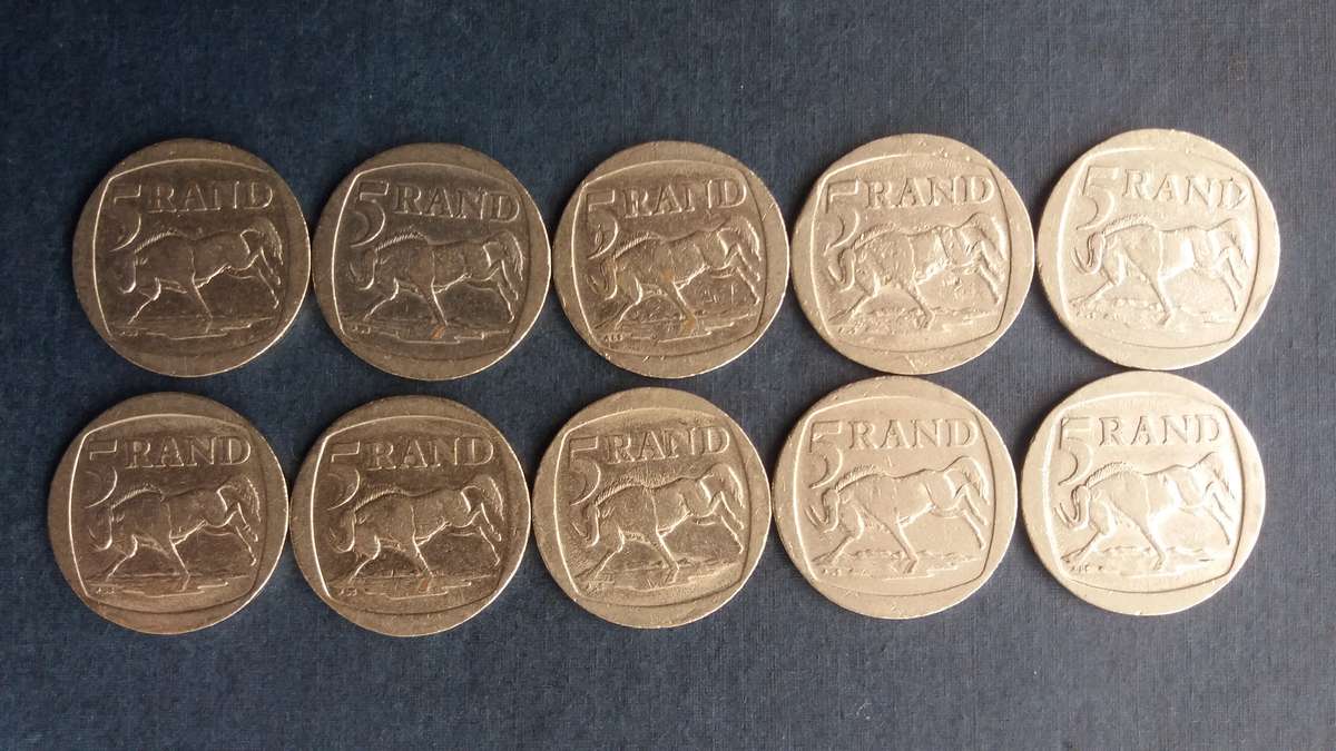 South Africa 1994 & 1995 R5 - Wildebeest * 5 x 1994 & 5 x 1995*