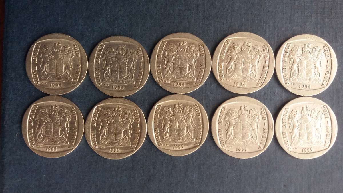 South Africa 1994 & 1995 R5 - Wildebeest * 5 x 1994 & 5 x 1995*