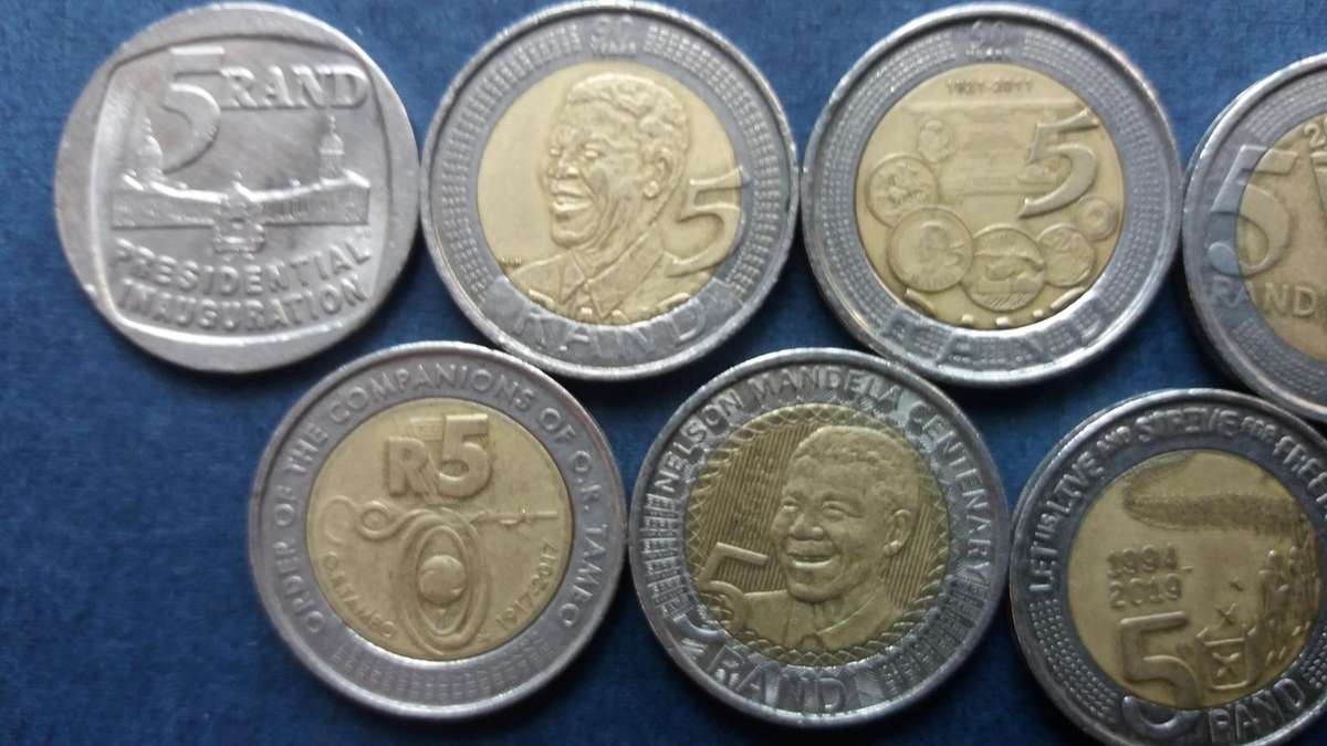South Africa Set of Commemorative R5 from 1994 to 2021 * 9 x coins*
