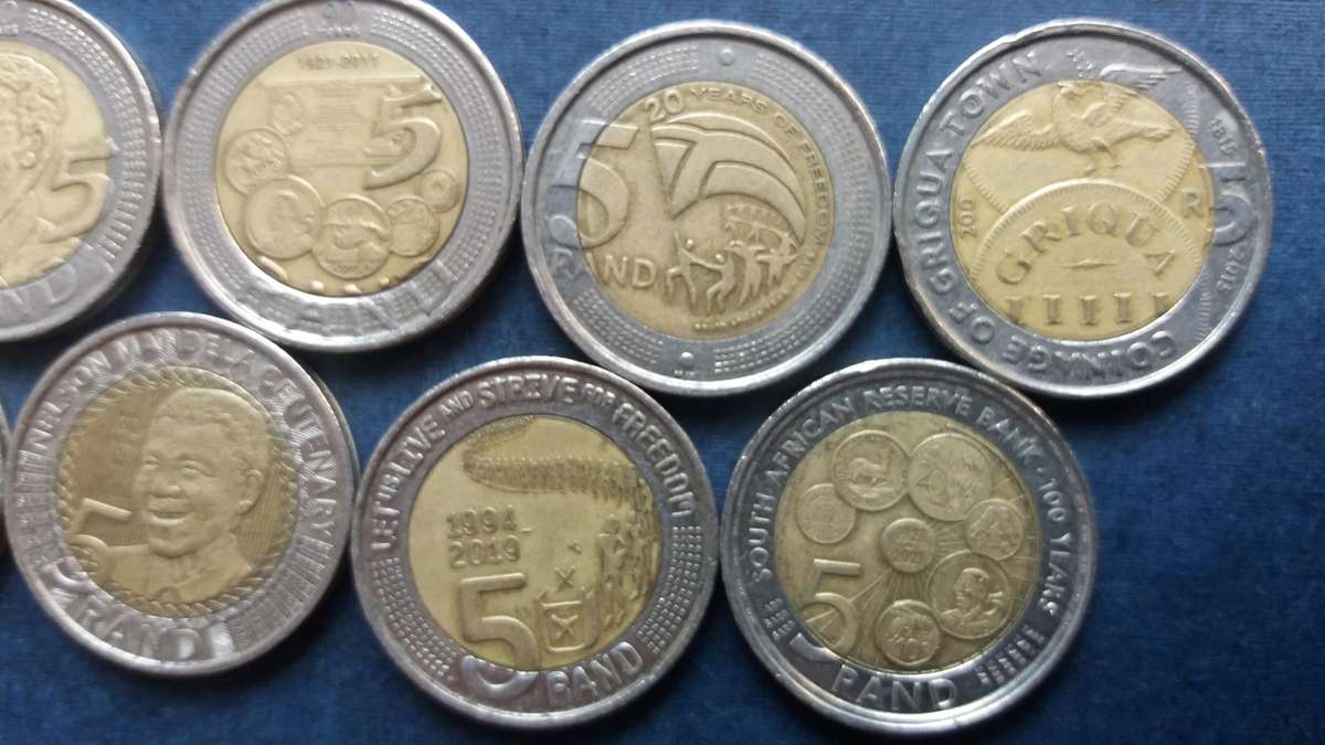 South Africa Set of Commemorative R5 from 1994 to 2021 * 9 x coins*