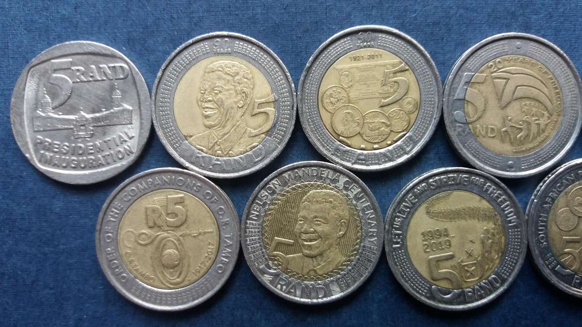 South Africa Set of Commemorative R5 from 1994 to 2021 * 9 x coins*
