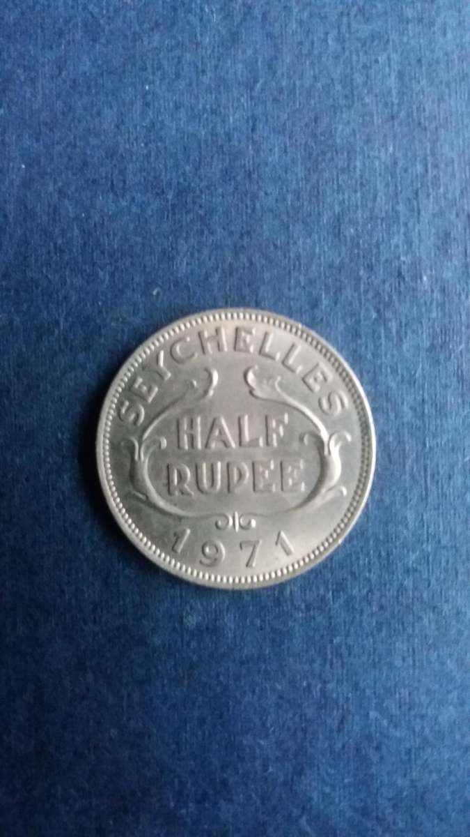 Seychelles 1971 Half Rupee * Queen Elizabeth 2nd*