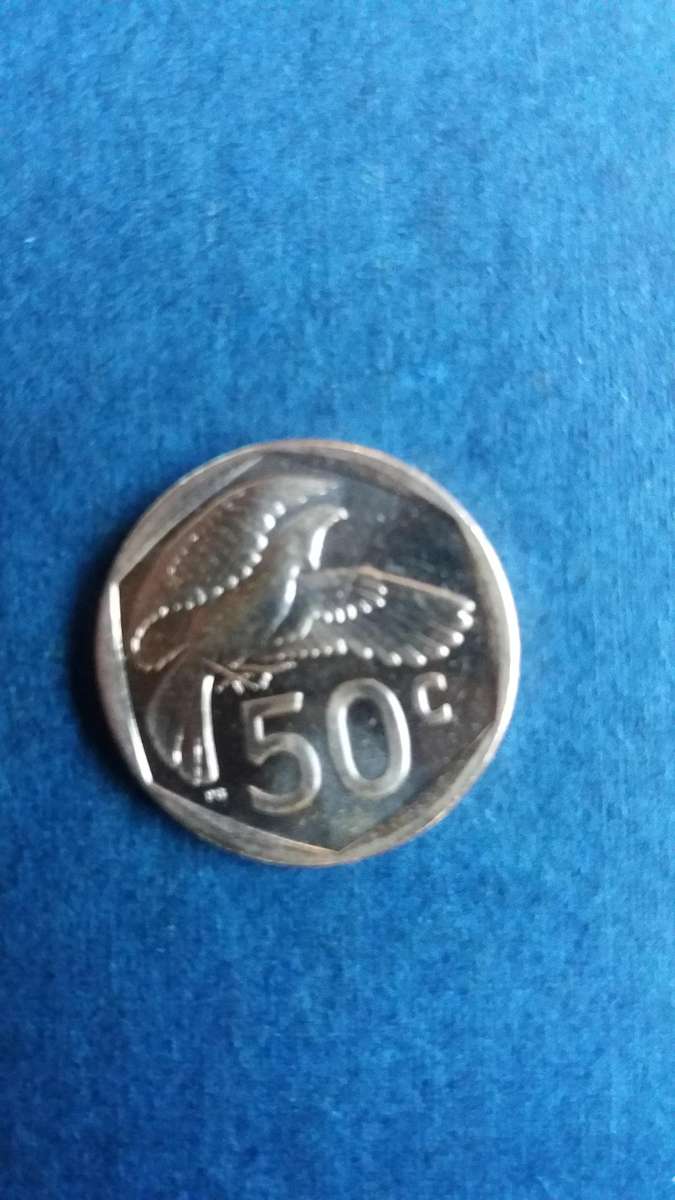 South Africa 3rd Decimal 2025 50 cents