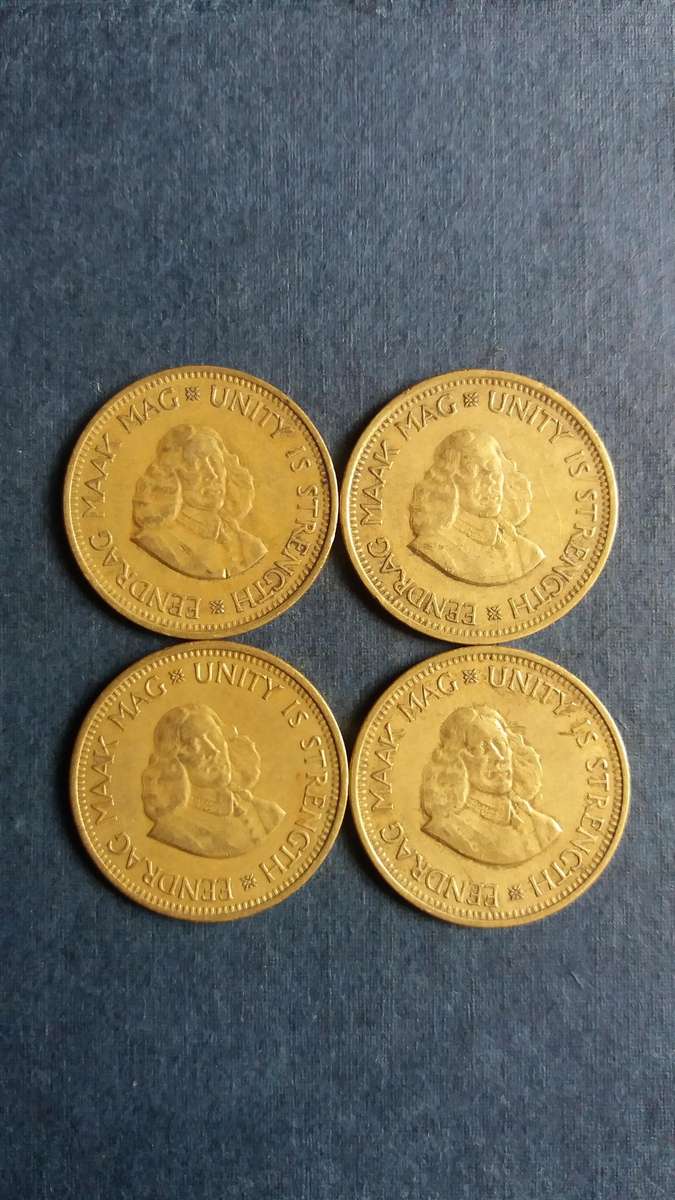 South Africa 1961 to 1964 1/2 cent * 4 x coins*