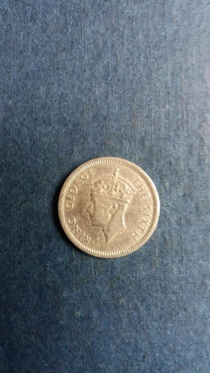 Southern Rhodesia 1949 6 Pence *George VI Mintage 2 000 000*