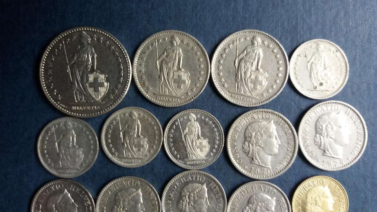 Switzerland Franc lot * 7 Francs 5 Rappens  R156* 18 x coins