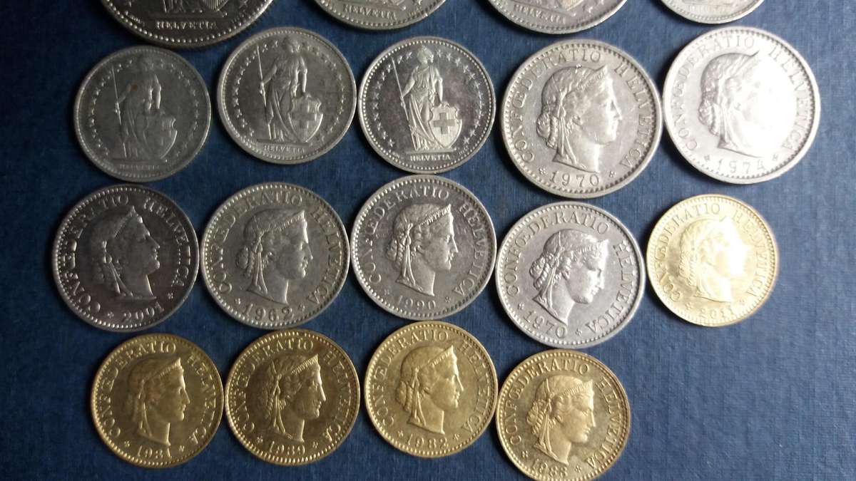Switzerland Franc lot * 7 Francs 5 Rappens  R156* 18 x coins