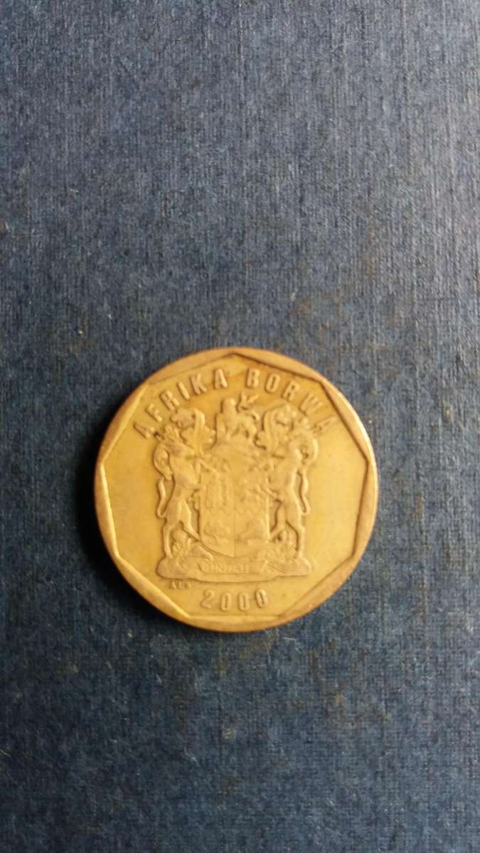 South Africa 2000 50c - Old Coat Of Arms * Mintage 1 152 000 Very difficult to find*