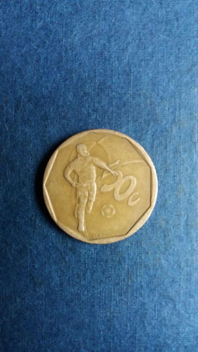 South Africa 2002 50 cents - 10 years of South African football team `Bafana Bafana`