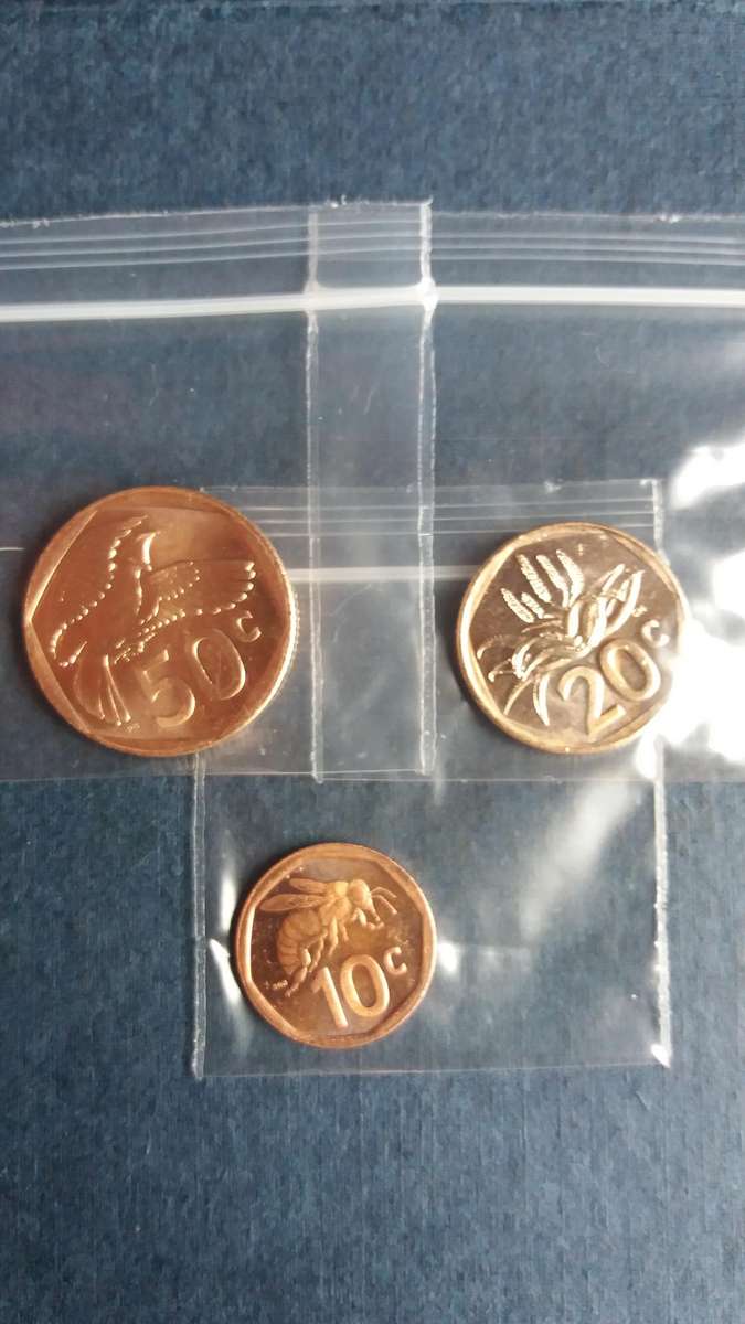 South Africa 2025 50 cent ,20 cent & 10 cent- 4th Decimal Series * AU Condition*