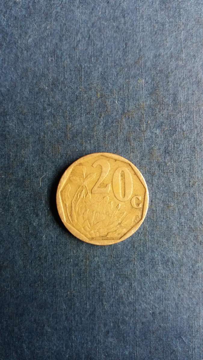 South Africa 1999 20 cent * Mintage 16 000 000*