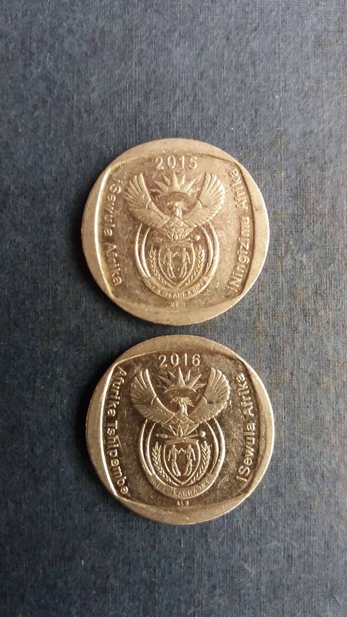 South Africa 2015,& 2016 R2 * 2 x coins* - No Mintage figures