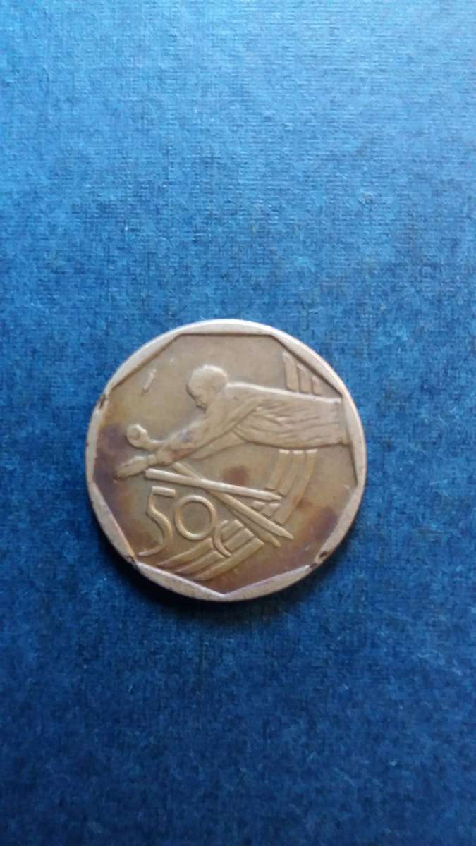 South Africa 2003 50 cents - ICC Cricket World Cup* Mintage 11 749*