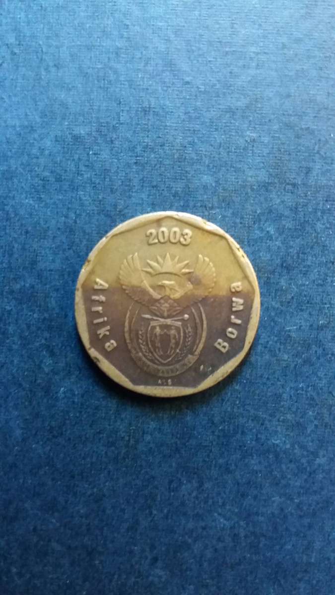 South Africa 2003 50 cents - ICC Cricket World Cup* Mintage 11 749*