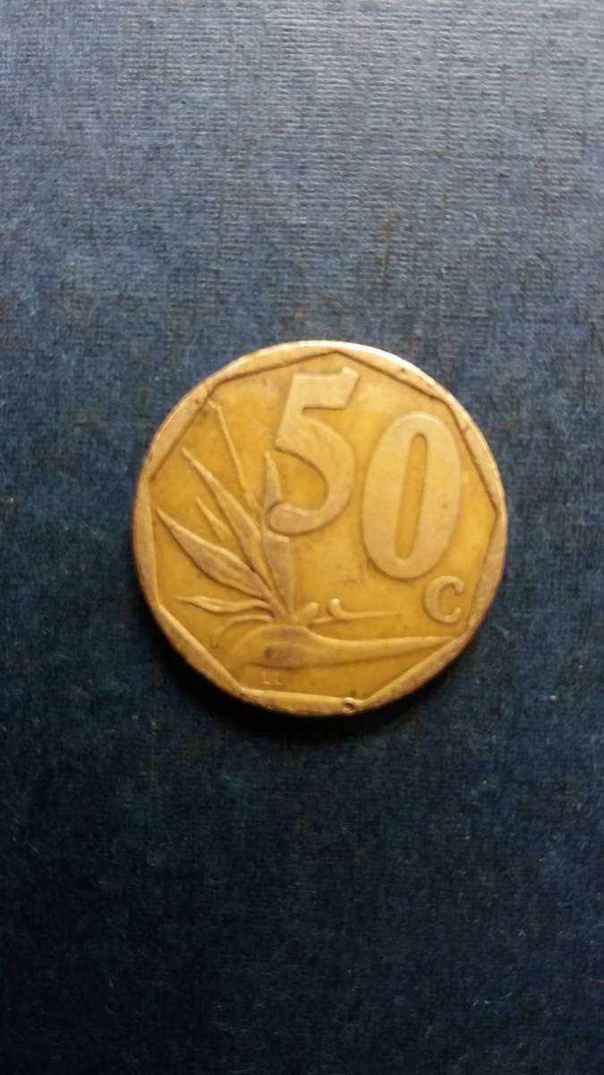 South Africa  1998 50 cents * Mintage 1 152 000 Difficult to find*