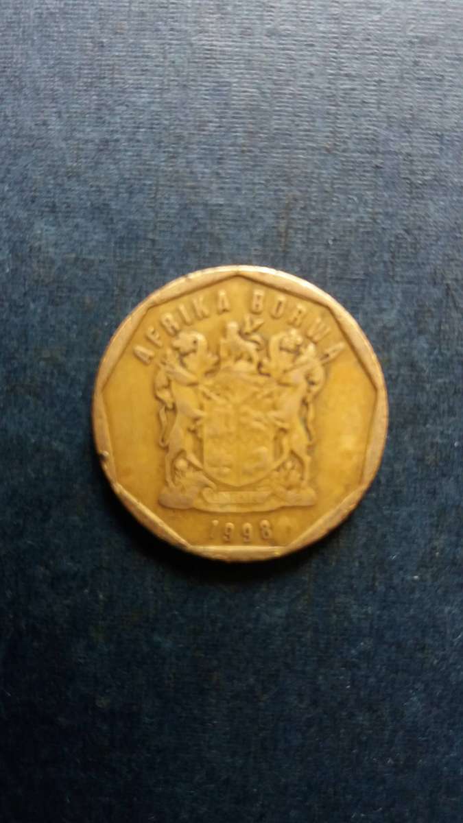 South Africa  1998 50 cents * Mintage 1 152 000 Difficult to find*