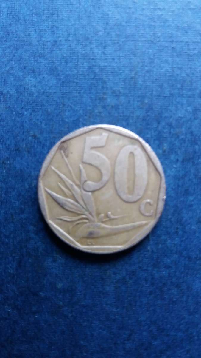 South Africa  1999 50 cents * Mintage 1 152 000 Difficult to find*