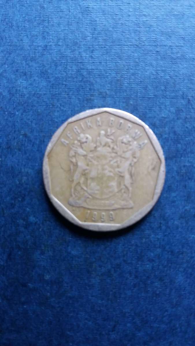 South Africa  1999 50 cents * Mintage 1 152 000 Difficult to find*