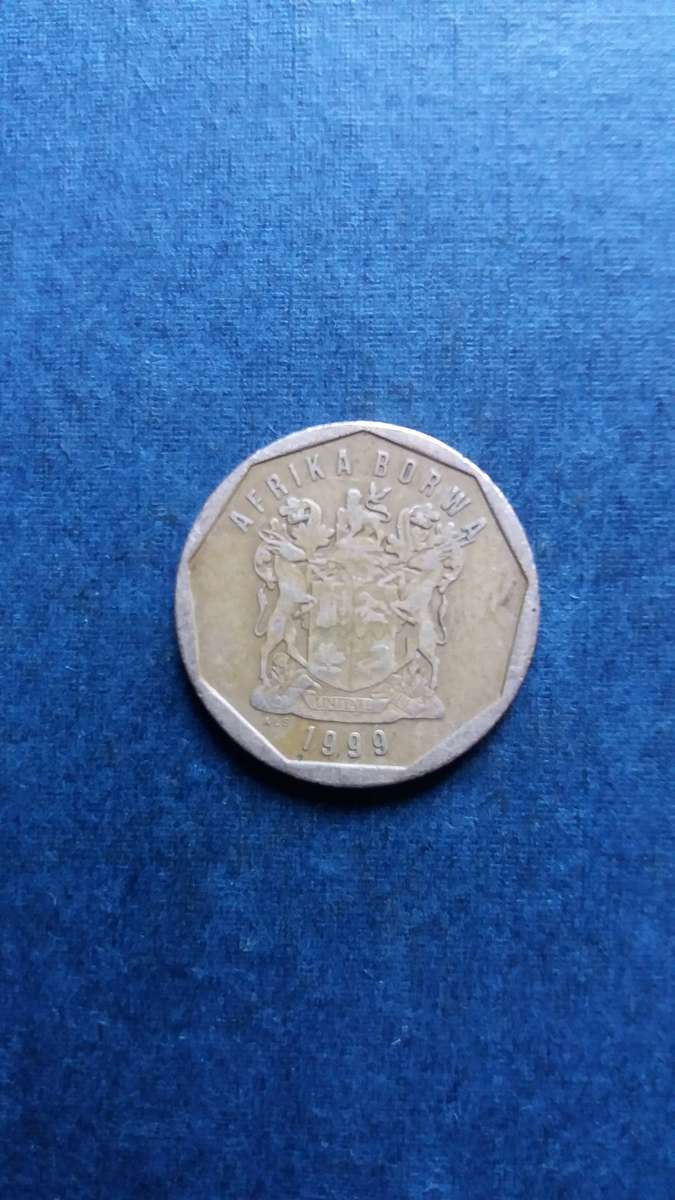 South Africa  1999 50 cents * Mintage 1 152 000 Difficult to find*