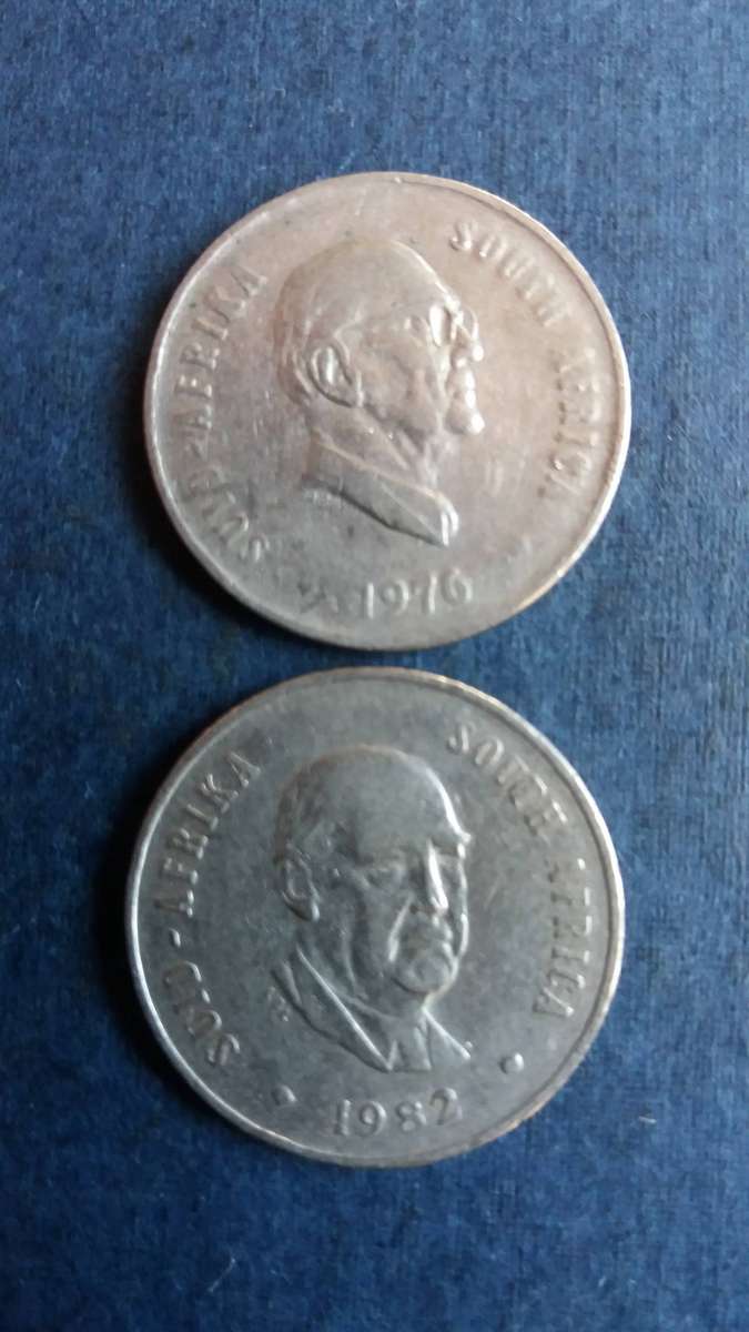 South Africa 2nd Decimal 20 cent * President Heads* 2 x coins