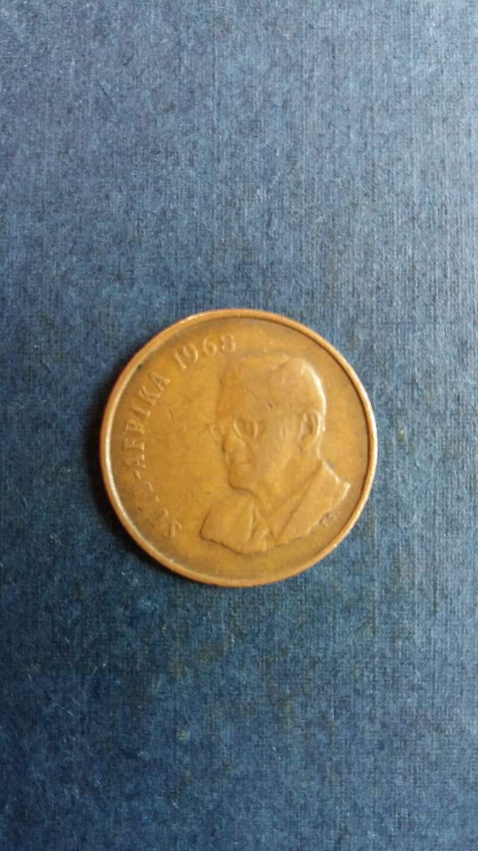 South Africa 1968 2 cent * Afrikaans legend - CR Swart*