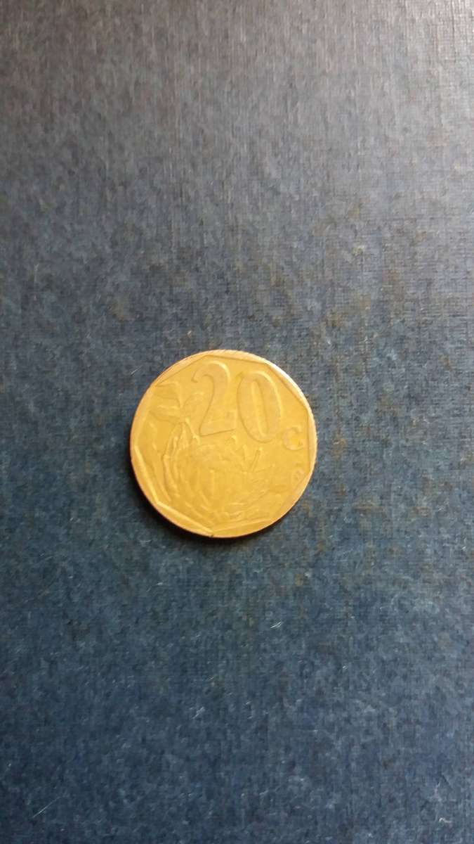 Soiuth Africa 1998 20 cent * Mintage 25000000 - Difficult to find*