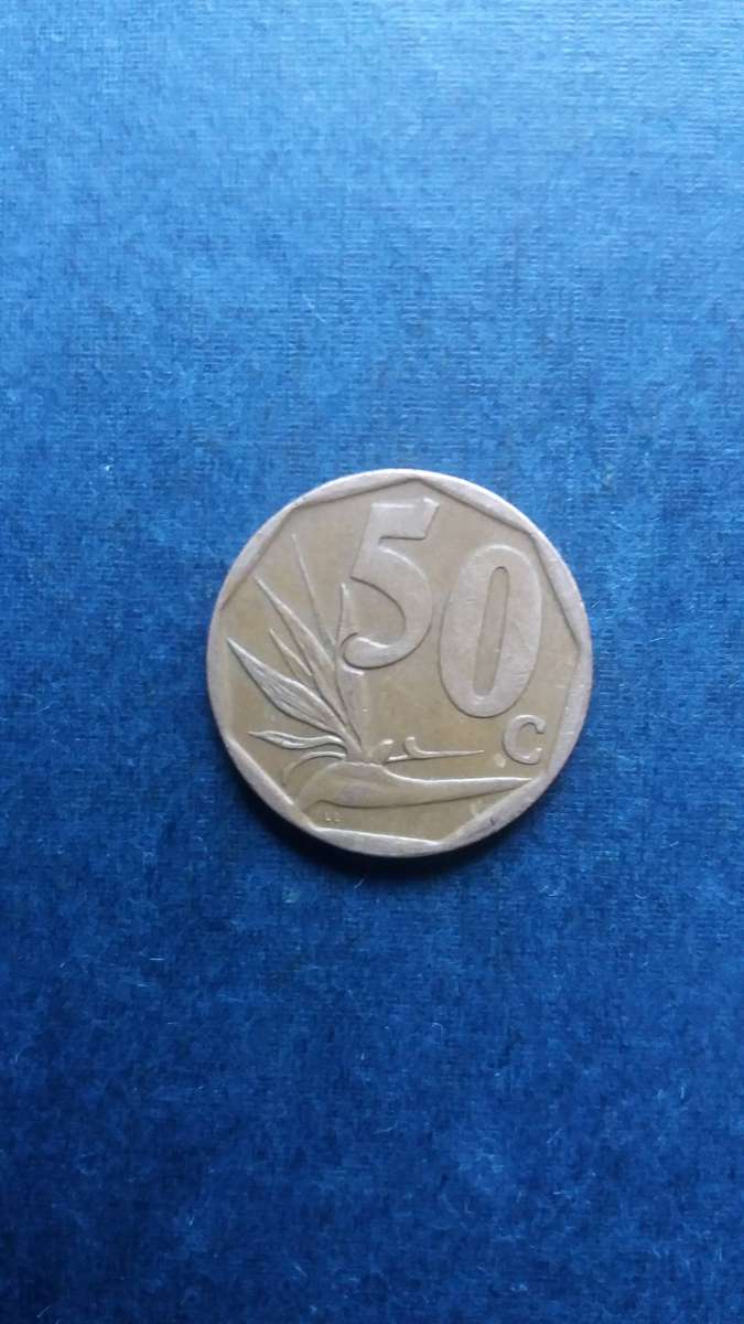 South Africa 2005 50 cent * Rotation die error 45 degrees*