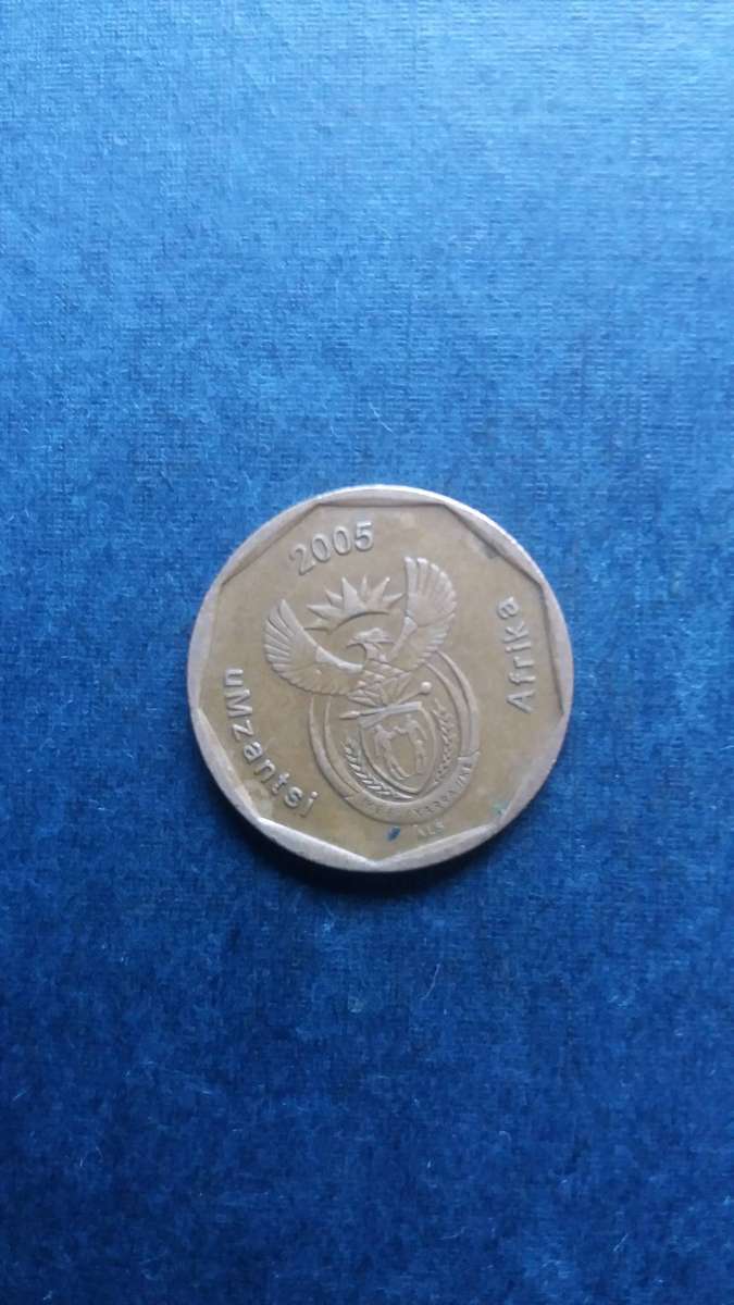 South Africa 2005 50 cent * Rotation die error 45 degrees*
