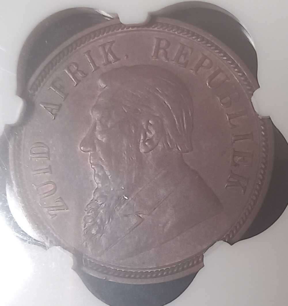 1892 ZAR 1 PENNY XF40