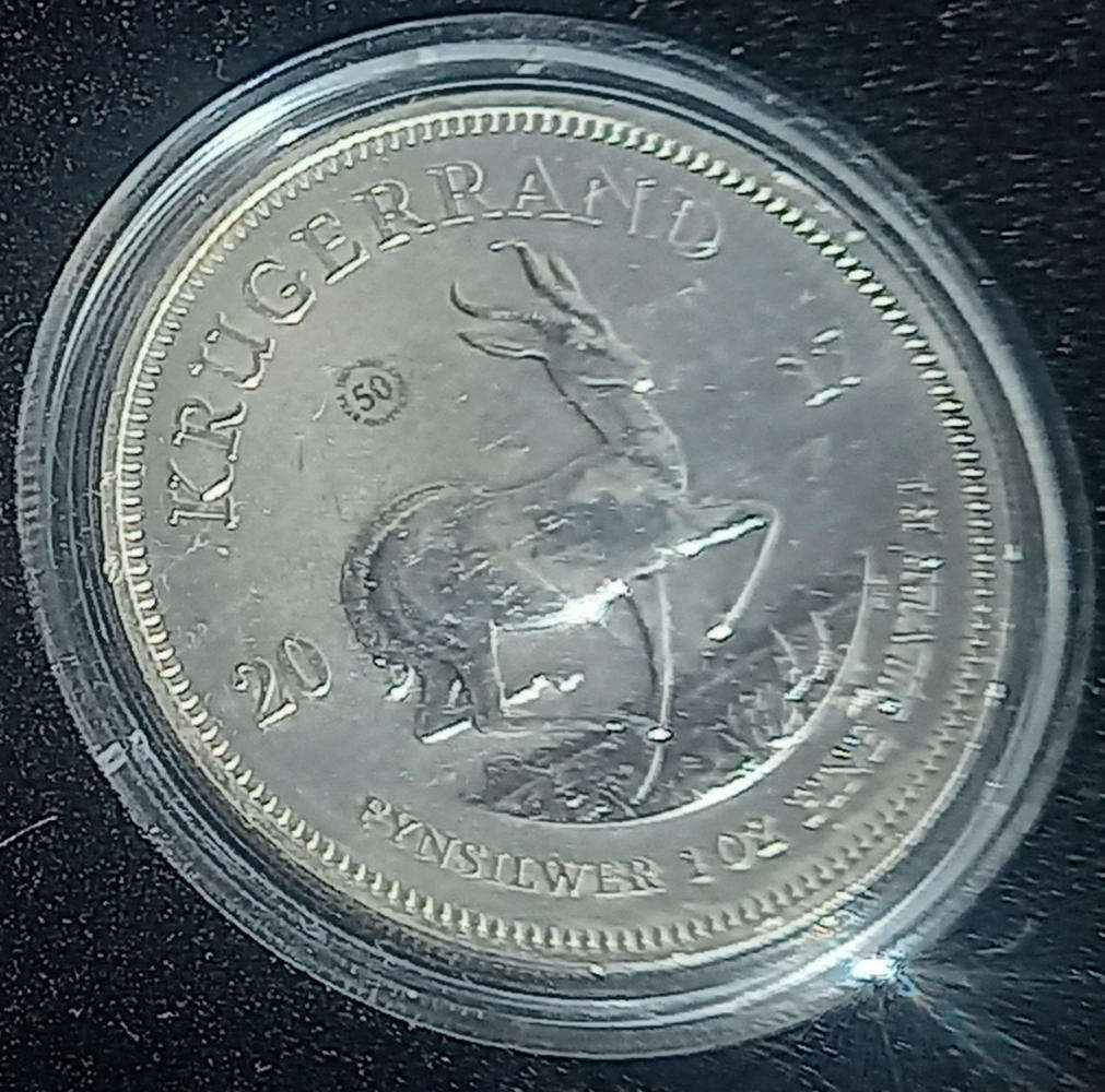 2017 1oz FINE- SILVER KRUGERRAND. PREMIUM UNCICULATED