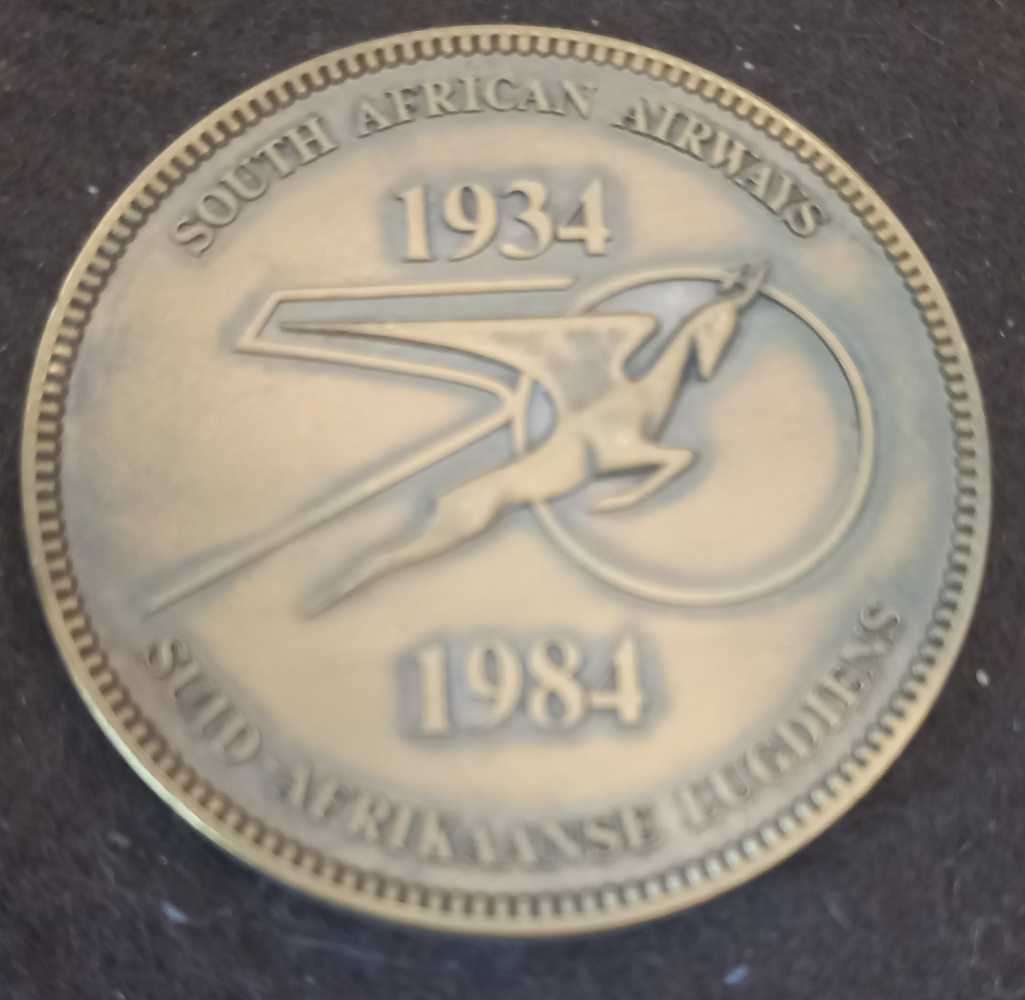 50 YEARS OF FLGHT MEDAL. LARGE