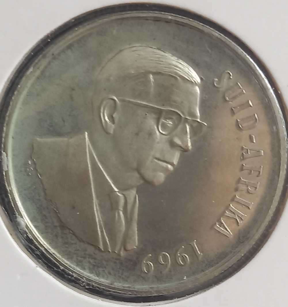 1969 AFRIKAANS SILVER 1 RAND