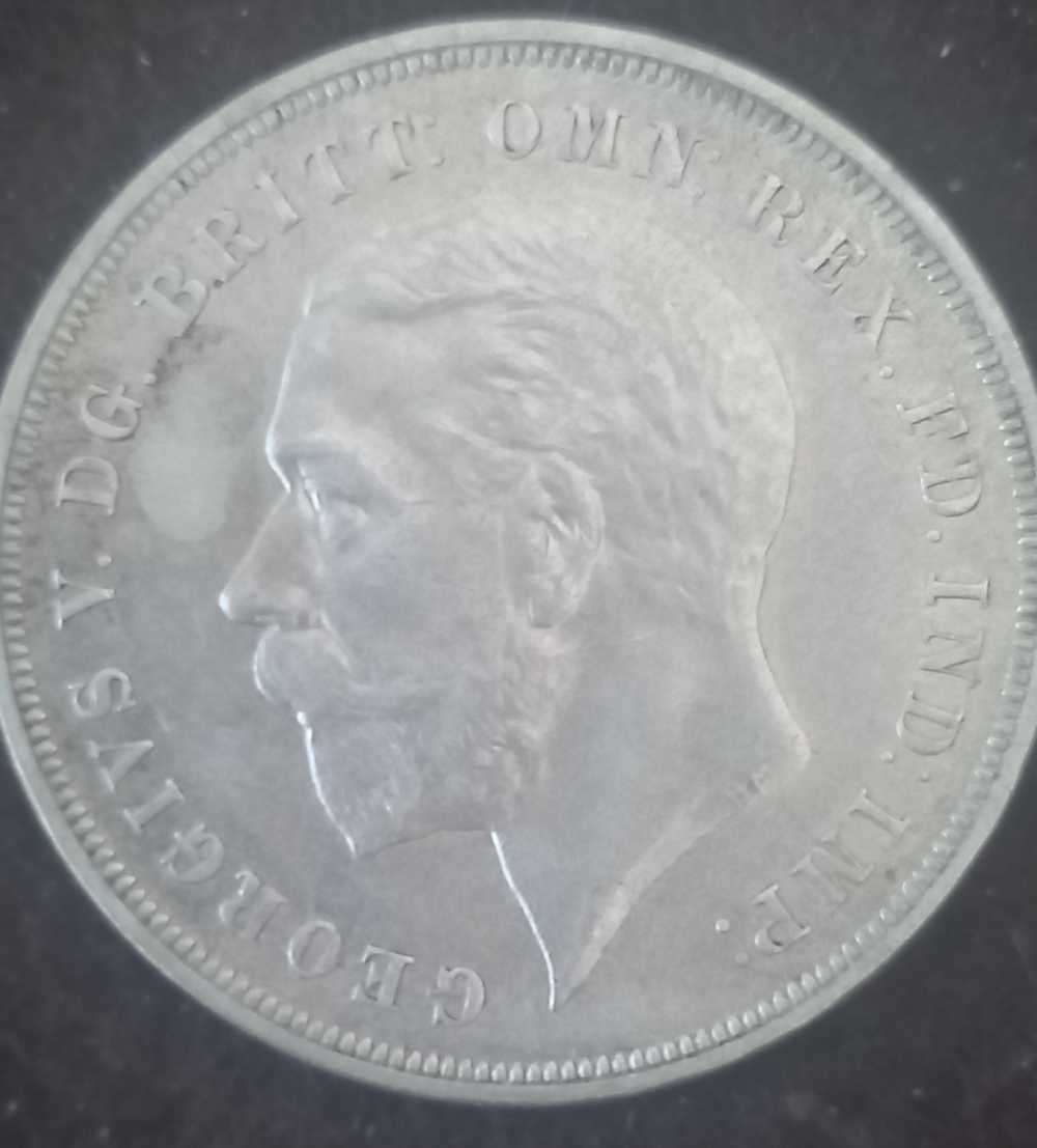 1935 BRITTAIN SILVER CROWN GEORGE V JUBILEE IN BOX
