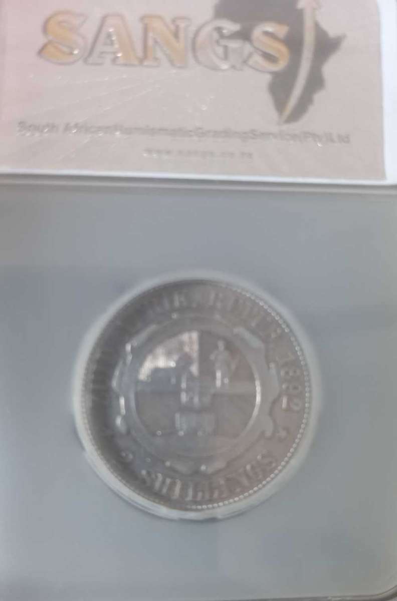 1892 ZAR 2 SHILLING VF 20