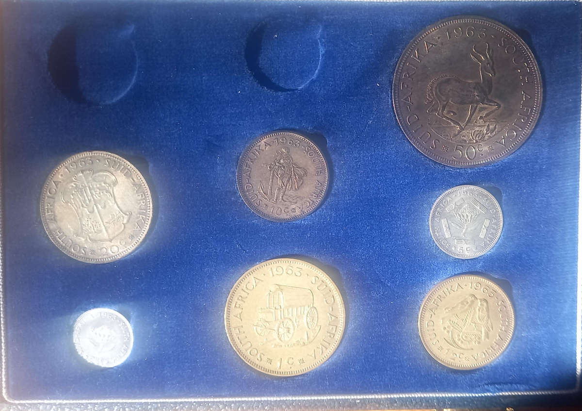 1963 RSA COIN SET IN SAM BOX
