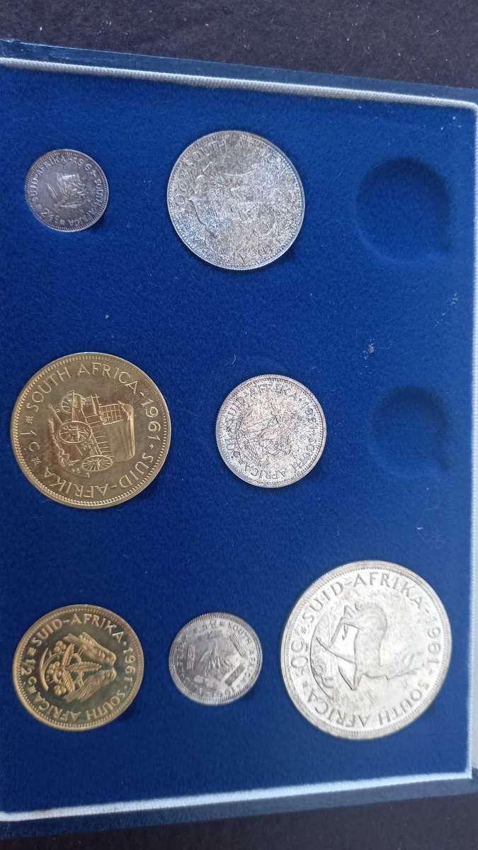 1961 RSA LONG PROOF SET. NO GOLD