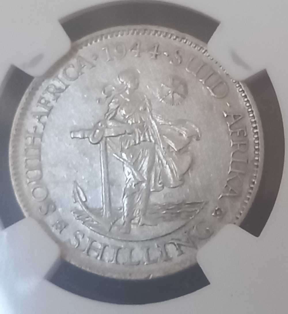 1944 UNION 1 SHILLING NGC VF30