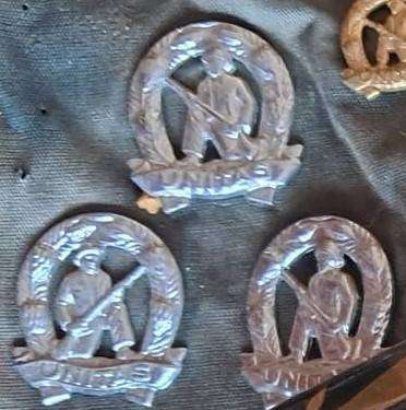 MILITARY MEMORABILIA SCROLL LOADED WITH ITEMS