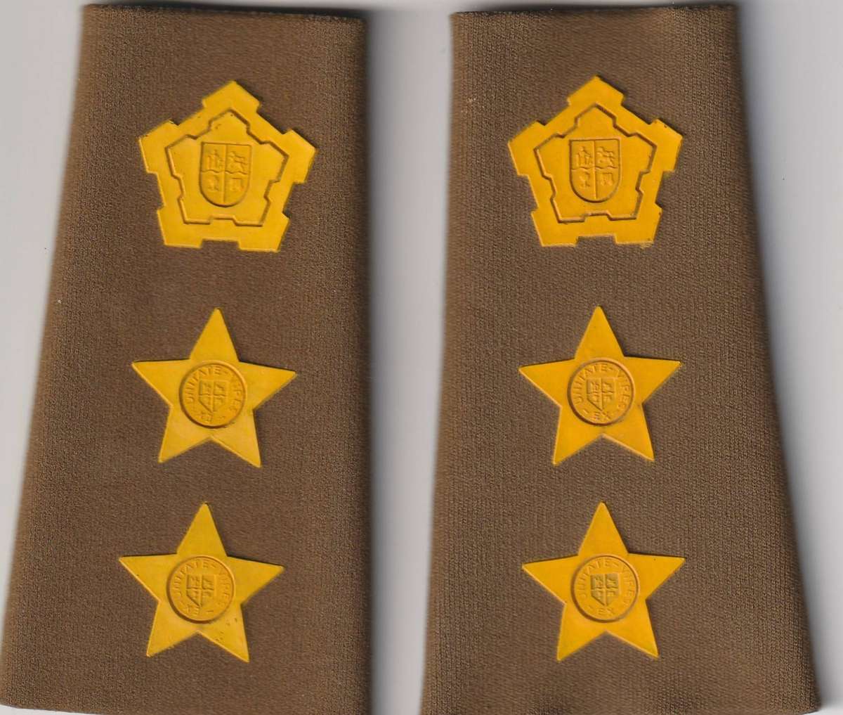 SADF/ SA Army Shoulder Rank Sets