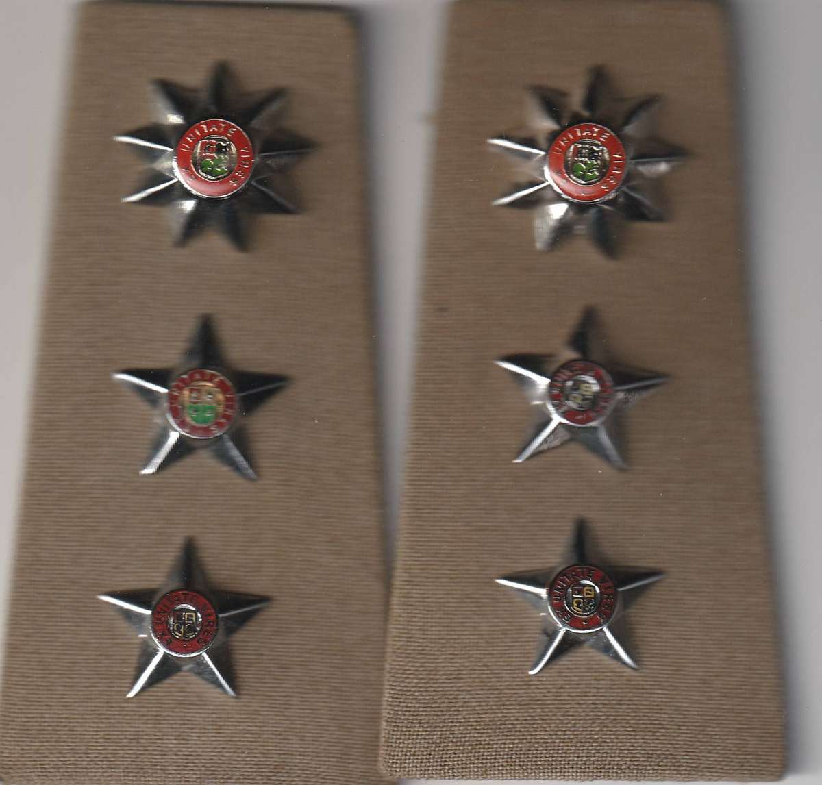 SADF/ SA Army Shoulder Rank Sets