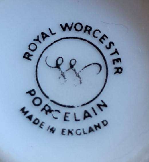 Vintage Royal Worcester Porcelain: Bird & Pine Fine Bone China